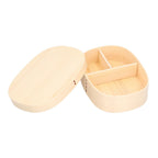 1200ml Food Container Wooden Bento Lunch Box Kids Lunch Containers for Office Camping Picnics Travel