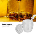 Transparent Honey Dispenser with Lid Spoon Large Capacity Honey Container for Storing Honey