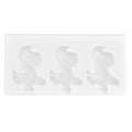 Multi Grid Silicone Ice Bar Mold Heat Resistant Ice Cream Making Mold Kitchen DIY Tool(3Grid Dinosaur Shape )