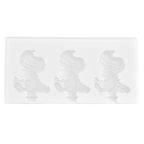 Multi Grid Silicone Ice Bar Mold Heat Resistant Ice Cream Making Mold Kitchen DIY Tool(3Grid Dinosaur Shape )