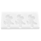 Multi Grid Silicone Ice Bar Mold Heat Resistant Ice Cream Making Mold Kitchen DIY Tool(3Grid Dinosaur Shape )