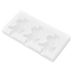 Multi Grid Silicone Ice Bar Mold Heat Resistant Ice Cream Making Mold Kitchen DIY Tool(3Grid Dinosaur Shape )