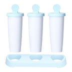 2Pcs 3 Grids Ice Cream Mold DIY Dessert Ice Cube Maker Mold for Summer Kitchen Home