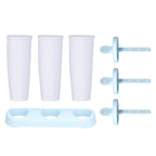 2Pcs 3 Grids Ice Cream Mold DIY Dessert Ice Cube Maker Mold for Summer Kitchen Home