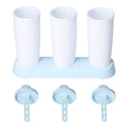 2Pcs 3 Grids Ice Cream Mold DIY Dessert Ice Cube Maker Mold for Summer Kitchen Home