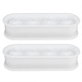 2Pcs 4 Grids Food Grade Ice Cubes Mold Whiskey Ice Ball Making Mold Tray for Home Bar