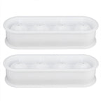 2Pcs 4 Grids Food Grade Ice Cubes Mold Whiskey Ice Ball Making Mold Tray for Home Bar