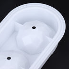 2Pcs 4 Grids Food Grade Ice Cubes Mold Whiskey Ice Ball Making Mold Tray for Home Bar