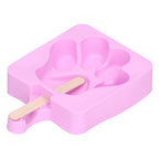 3Pcs Cute Cat Claw Design Ice Cream Mold Silicone Cake Ice Bar Making Mold for Kitchen