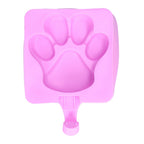 3Pcs Cute Cat Claw Design Ice Cream Mold Silicone Cake Ice Bar Making Mold for Kitchen