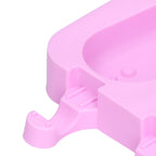2Pcs 3 Grid Silicone Ice Cream Mold with Lid Rabbit Shaped Mold for Summer Home Kitchen