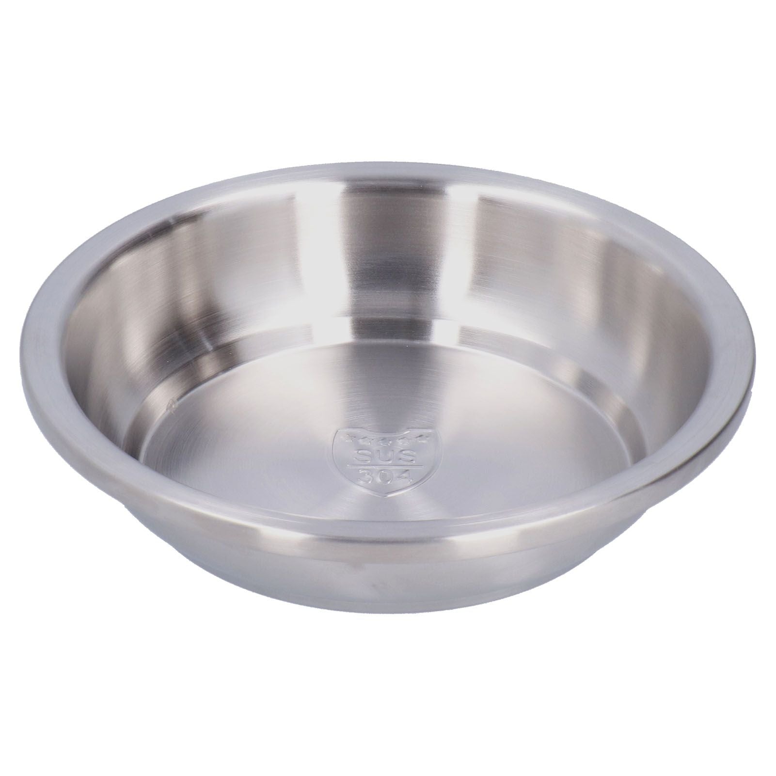 Stainless Steel Plate 304 Food Grade Material Stainless Steel Rounded Deepen Dish for Eating18cm/7in