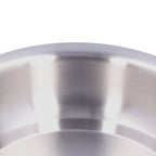 Stainless Steel Plate 304 Food Grade Material Stainless Steel Rounded Deepen Dish for Eating18cm/7in