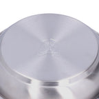 Stainless Steel Plate 304 Food Grade Material Stainless Steel Rounded Deepen Dish for Eating18cm/7in