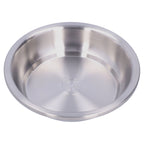 Stainless Steel Plate 304 Food Grade Material Stainless Steel Rounded Deepen Dish for Eating20cm/7.9in