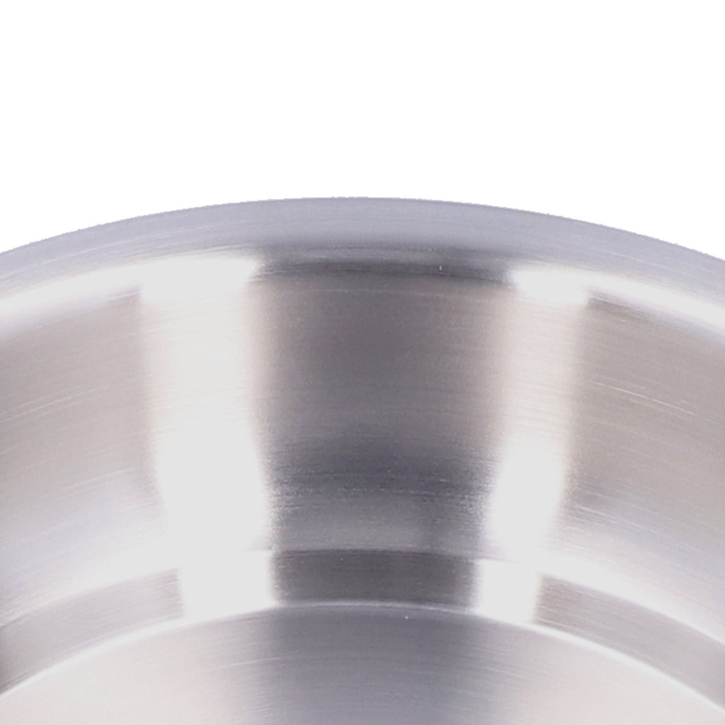 Stainless Steel Plate 304 Food Grade Material Stainless Steel Rounded Deepen Dish for Eating20cm/7.9in