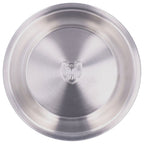 Stainless Steel Plate 304 Food Grade Material Stainless Steel Rounded Deepen Dish for Eating22cm/8.7in