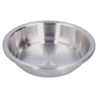 Stainless Steel Plate 304 Food Grade Material Stainless Steel Rounded Deepen Dish for Eating22cm/8.7in