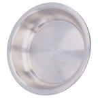 Stainless Steel Plate 304 Food Grade Material Stainless Steel Rounded Deepen Dish for Eating22cm/8.7in