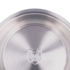 Stainless Steel Plate 304 Food Grade Material Stainless Steel Rounded Deepen Dish for Eating22cm/8.7in