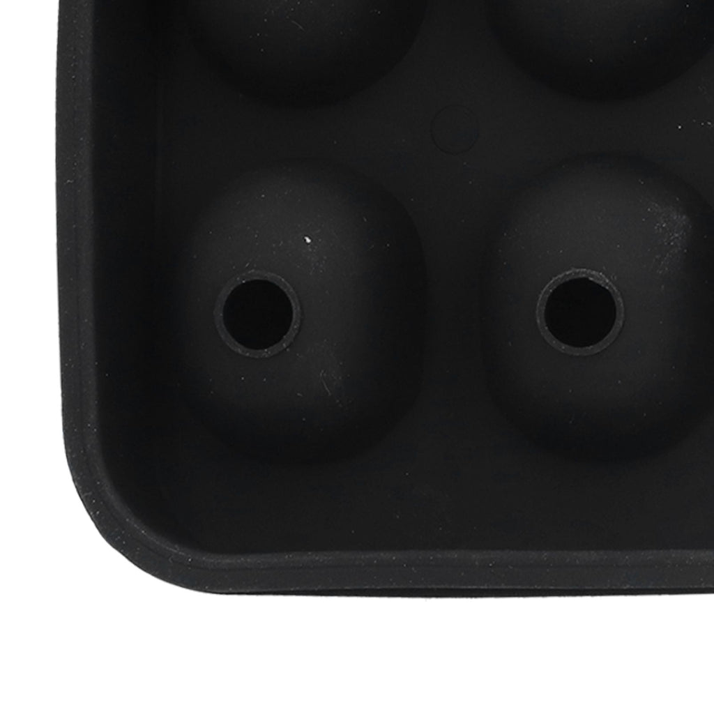 10 Grids Ice Cube Mold Silicone Black Professional Skull Ice Cube Mold for Halloween Home Bar