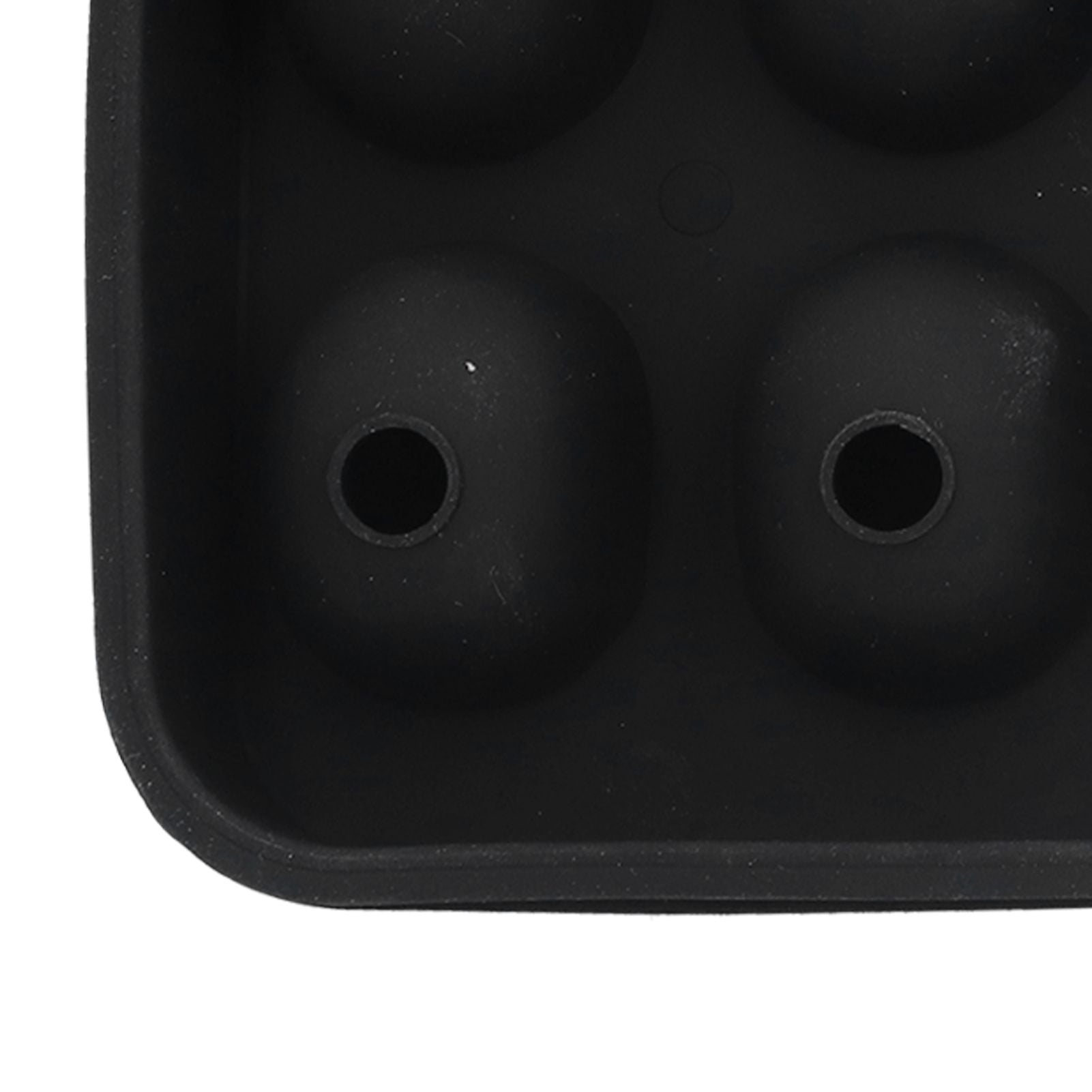 10 Grids Ice Cube Mold Silicone Black Professional Skull Ice Cube Mold for Halloween Home Bar