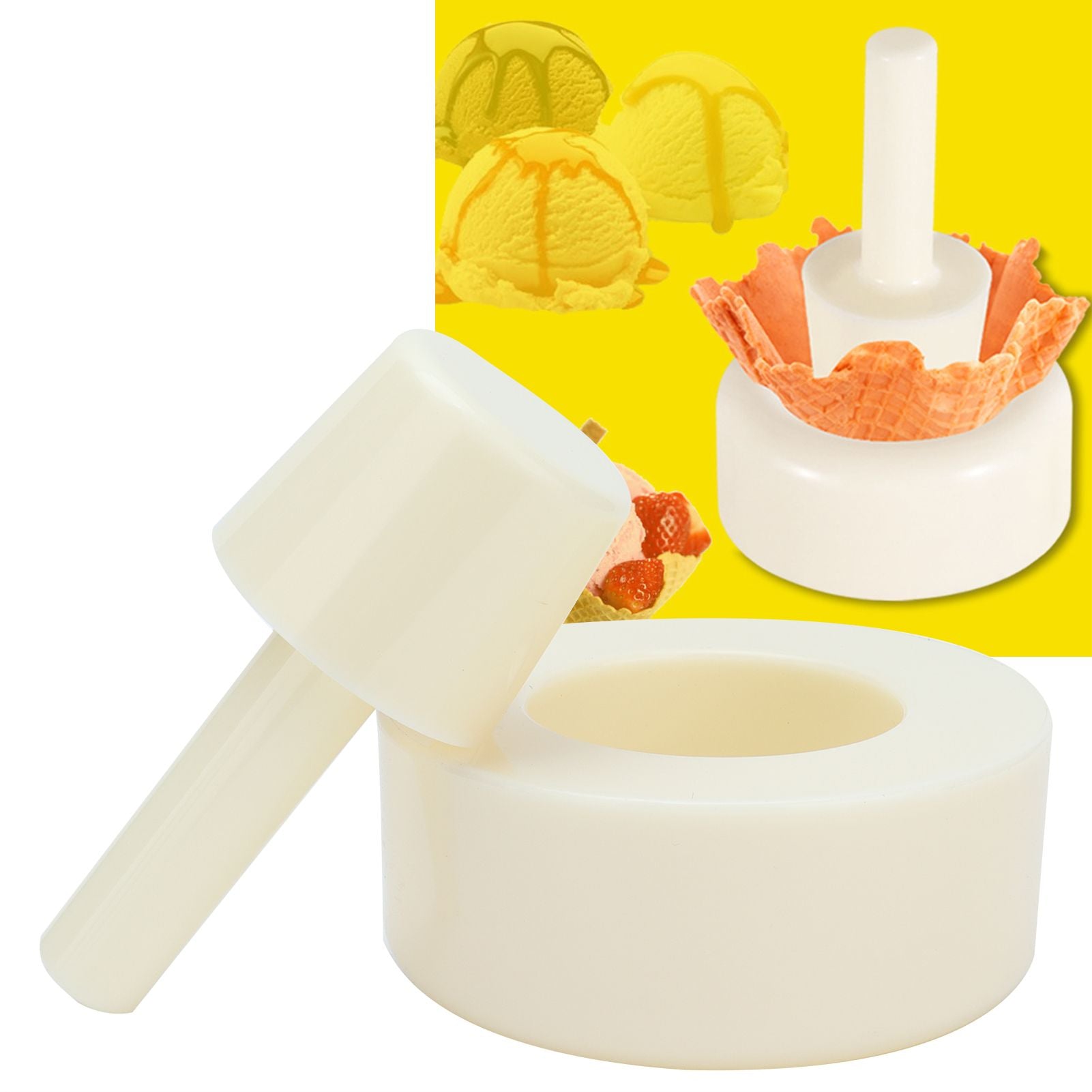 Ice Cream Cone Mold Waffle Cone Setting Mold DIY Crispy Egg Roll Mold for Kitchen