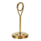 Table Number Holder Stainless Steel Durable Fade Resistant Lightweight Picture Clip for Hotel Restaurant10.5cm Gold