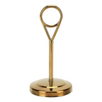 Table Number Holder Stainless Steel Durable Fade Resistant Lightweight Picture Clip for Hotel Restaurant10.5cm Gold