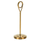 Table Number Holder Stainless Steel Durable Fade Resistant Lightweight Picture Clip for Hotel Restaurant15.5cm Gold
