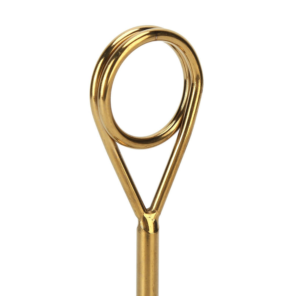 Table Number Holder Stainless Steel Durable Fade Resistant Lightweight Picture Clip for Hotel Restaurant15.5cm Gold