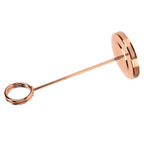 Table Number Holder Stainless Steel Durable Fade Resistant Lightweight Picture Clip for Hotel Restaurant15.5cm Rose Gold