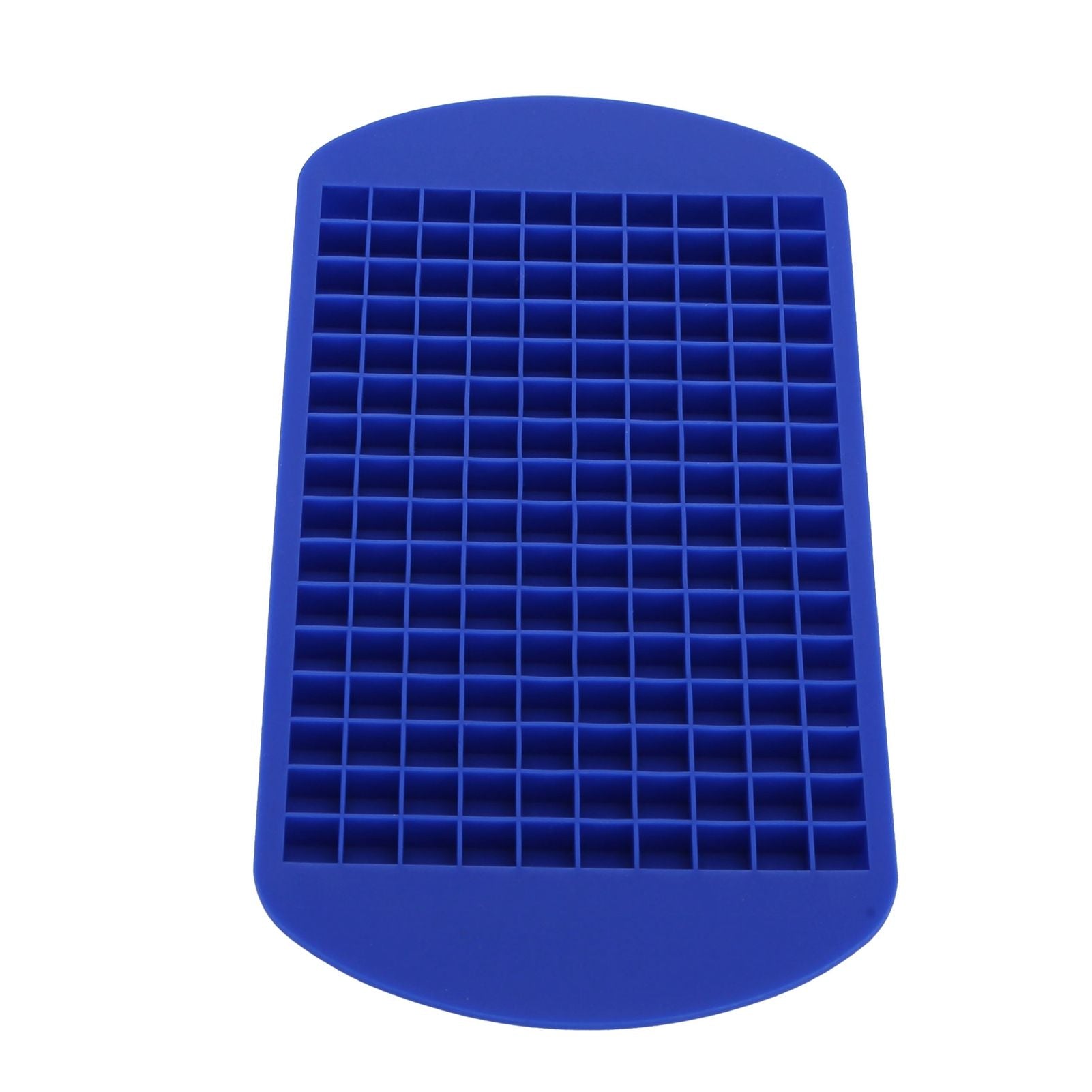 160 Grid Ice Tray Square Flexible Silicone High Temperature Resistant Mini Ice Cube Mold for Home RestaurantBlue