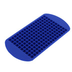 160 Grid Ice Tray Square Flexible Silicone High Temperature Resistant Mini Ice Cube Mold for Home RestaurantBlue