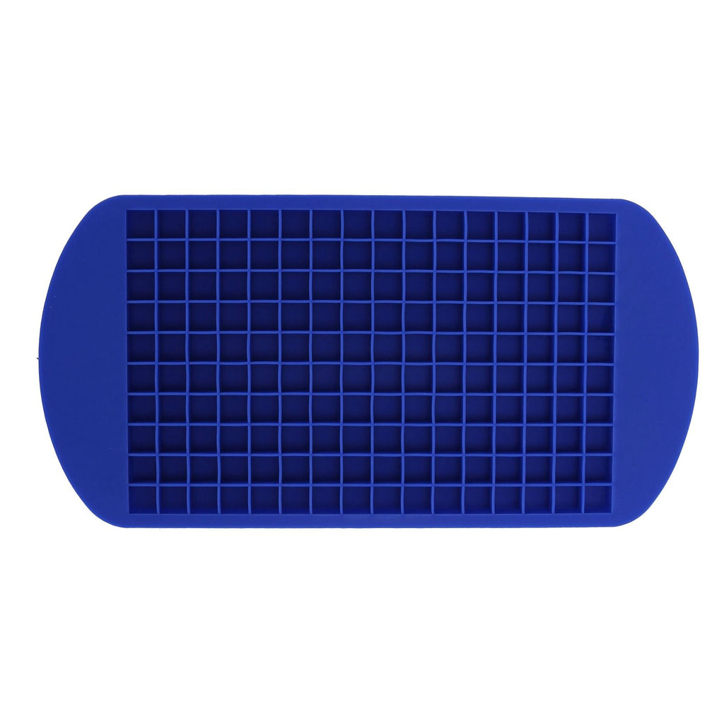 160 Grid Ice Tray Square Flexible Silicone High Temperature Resistant Mini Ice Cube Mold for Home RestaurantBlue