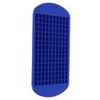 160 Grid Ice Tray Square Flexible Silicone High Temperature Resistant Mini Ice Cube Mold for Home RestaurantBlue