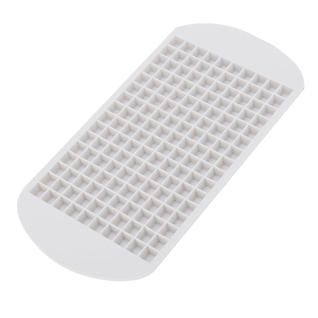 160 Grid Ice Tray Square Flexible Silicone High Temperature Resistant Mini Ice Cube Mold for Home RestaurantWhite