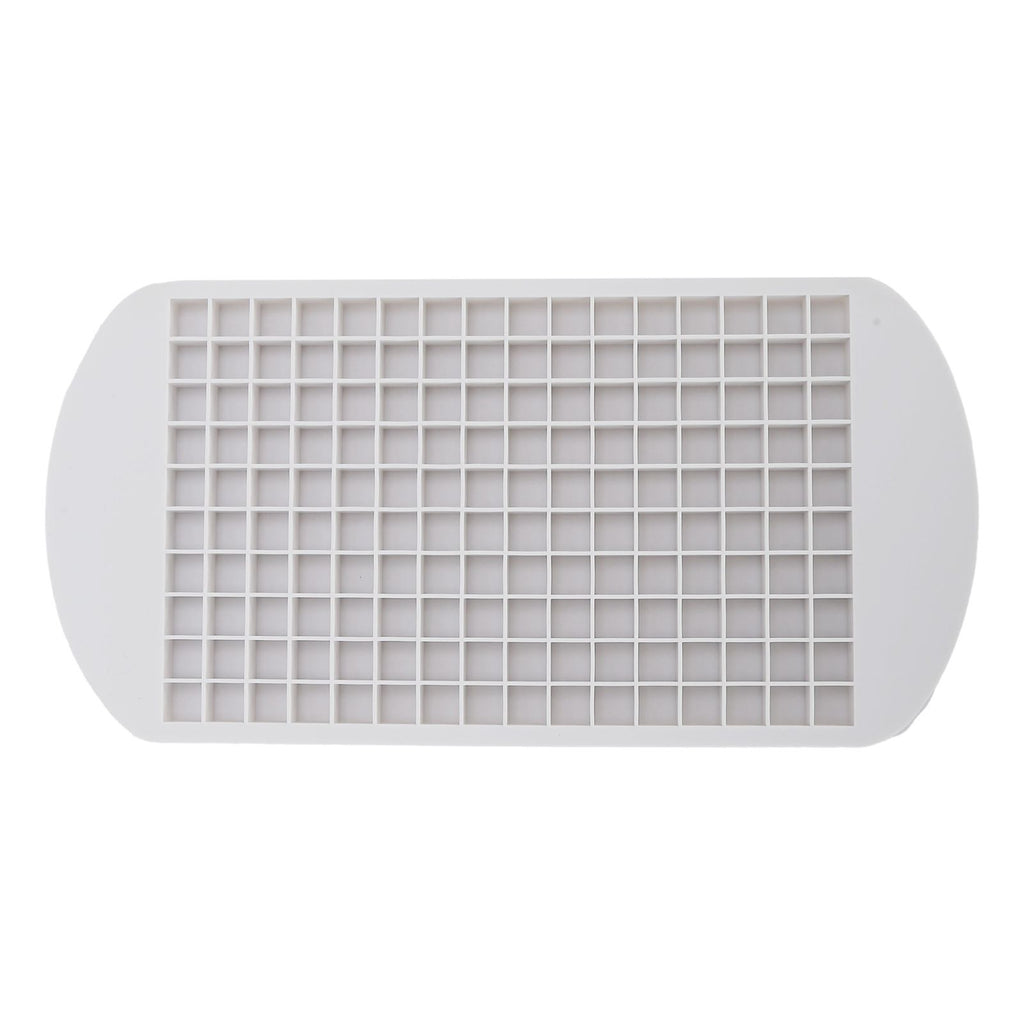 160 Grid Ice Tray Square Flexible Silicone High Temperature Resistant Mini Ice Cube Mold for Home RestaurantWhite