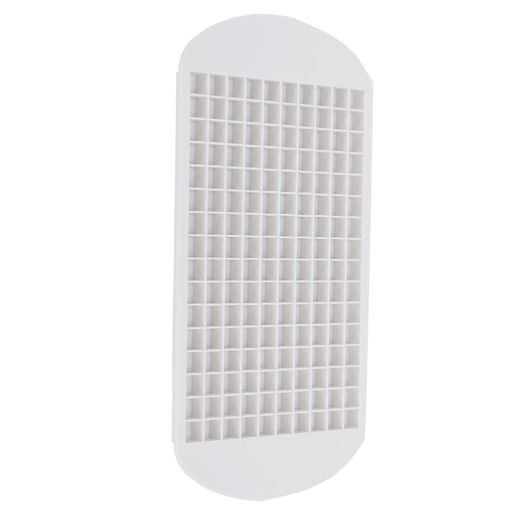 160 Grid Ice Tray Square Flexible Silicone High Temperature Resistant Mini Ice Cube Mold for Home RestaurantWhite