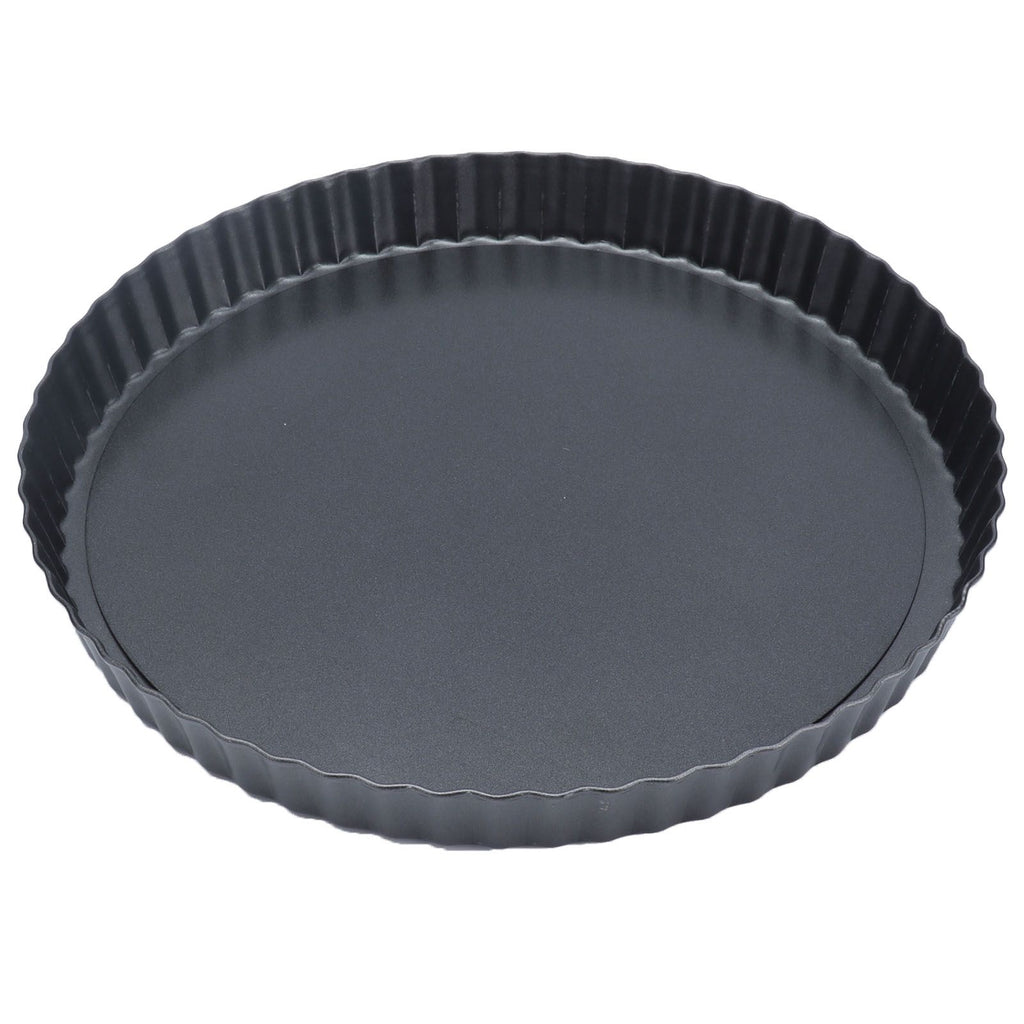 9in Bakeware Carbon Steel Baking Pan with Movable Chassis and Wavy Edge Nonstick Black for Family Baking9in Movable Chassis Pie Pan