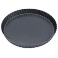 9in Bakeware Carbon Steel Baking Pan with Movable Chassis and Wavy Edge Nonstick Black for Family Baking9in Movable Chassis Pie Pan
