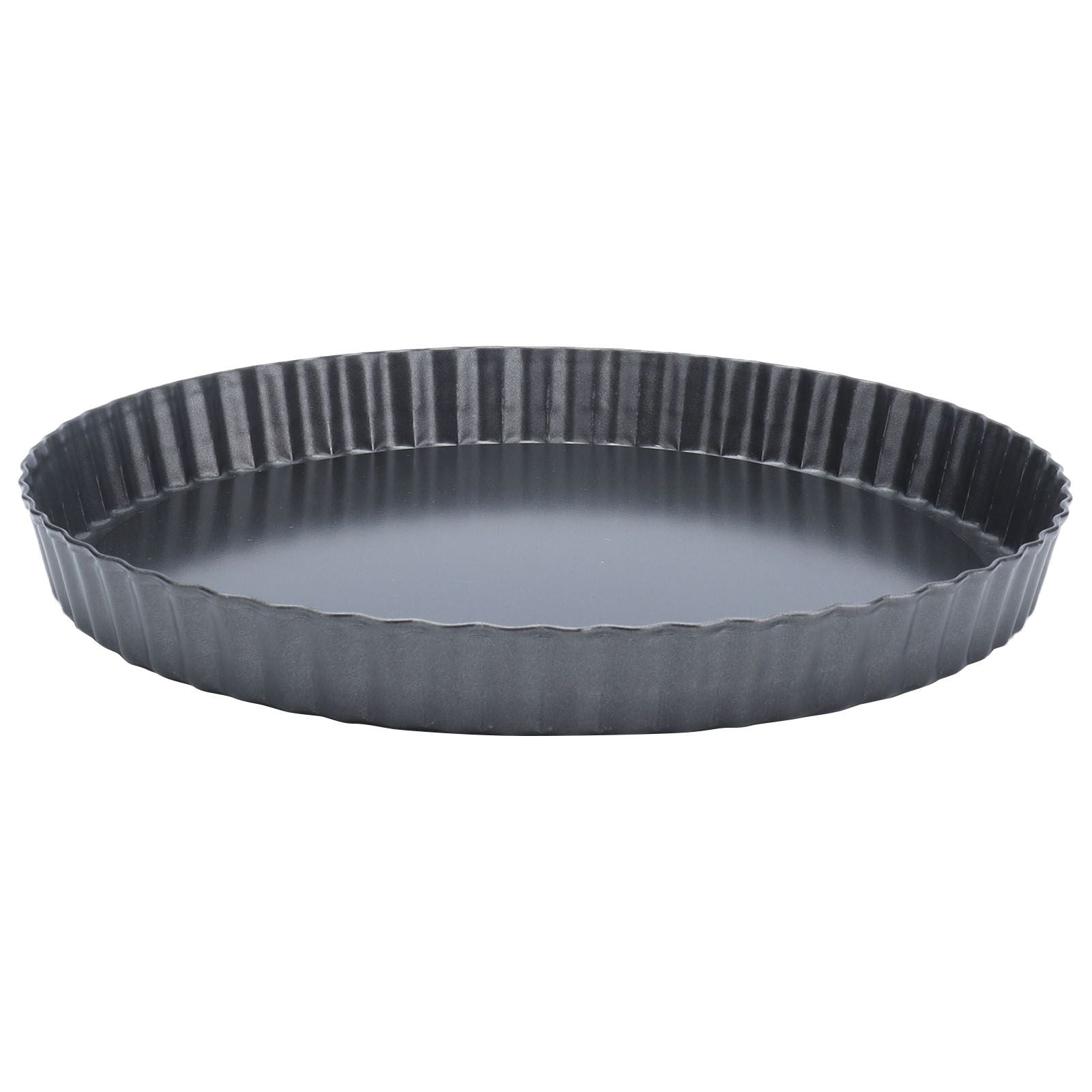 9in Bakeware Carbon Steel Baking Pan with Movable Chassis and Wavy Edge Nonstick Black for Family Baking9in Movable Chassis Pie Pan