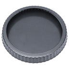 9in Bakeware Carbon Steel Baking Pan with Movable Chassis and Wavy Edge Nonstick Black for Family Baking9in Movable Chassis Pie Pan