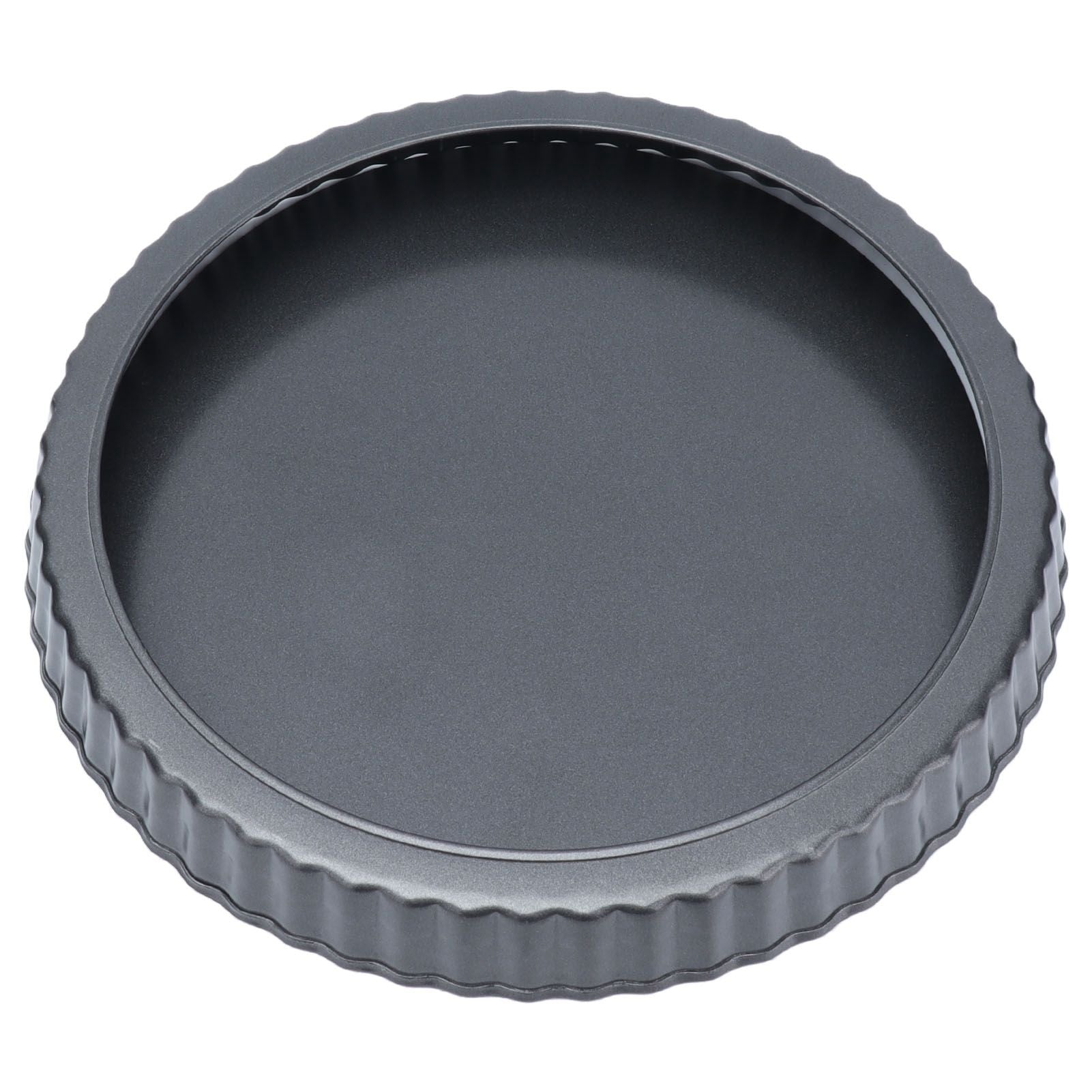 9in Bakeware Carbon Steel Baking Pan with Movable Chassis and Wavy Edge Nonstick Black for Family Baking9in Movable Chassis Pie Pan
