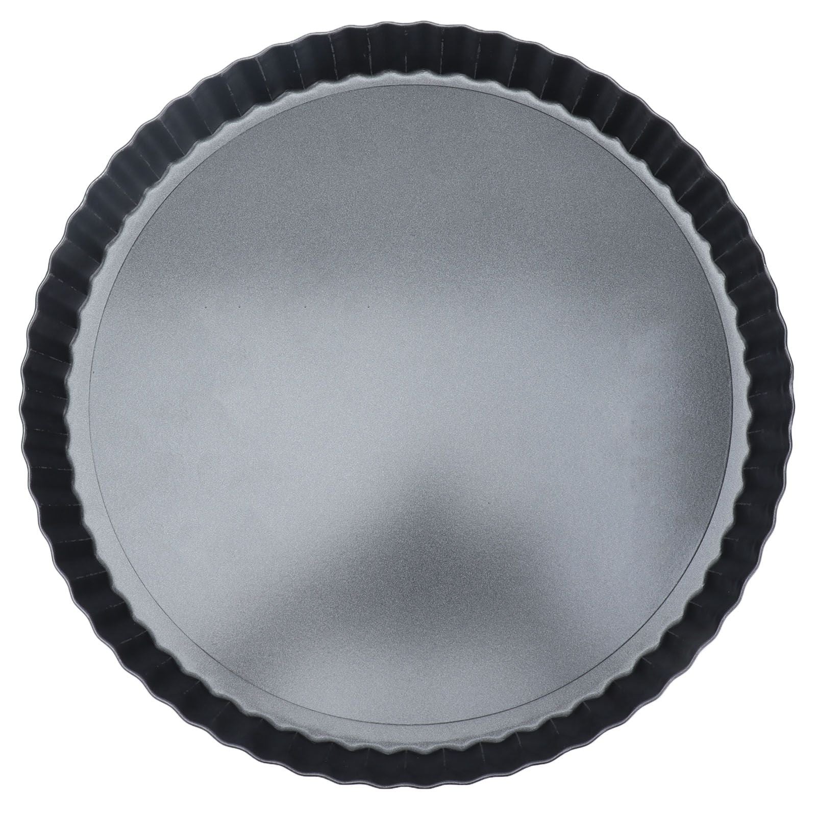 9in Bakeware Carbon Steel Baking Pan with Movable Chassis and Wavy Edge Nonstick Black for Family Baking9in Movable Chassis Pie Pan