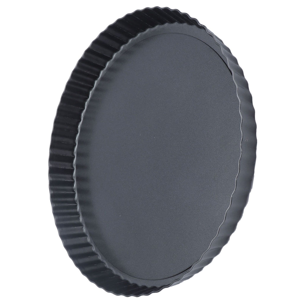 9in Bakeware Carbon Steel Baking Pan with Movable Chassis and Wavy Edge Nonstick Black for Family Baking9in Movable Chassis Pie Pan