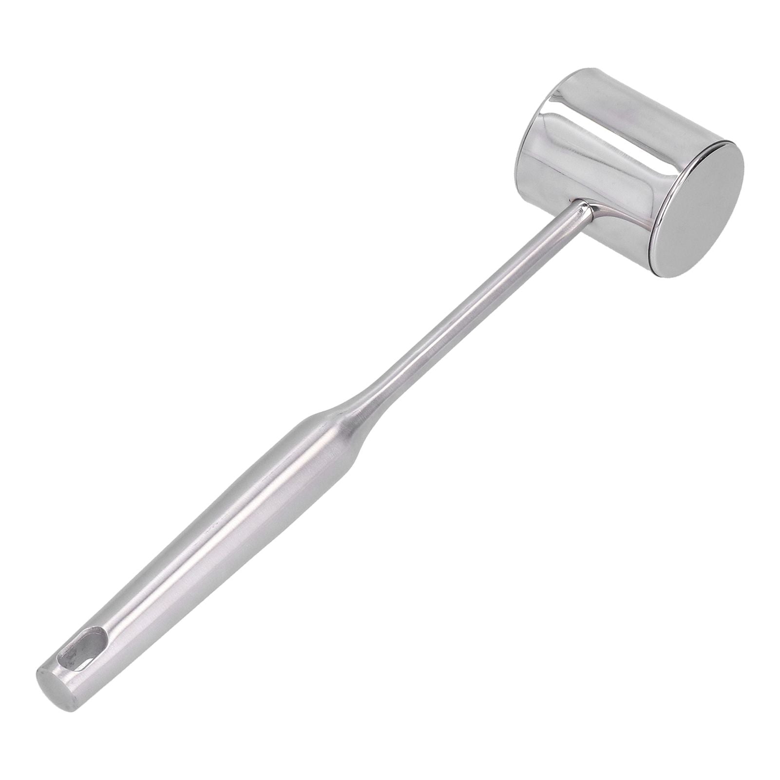 Meat Mallet Tenderizer Stainless Steel Hand Held Manual Anti Rust Steak Meat Pounder for Home Restaurants