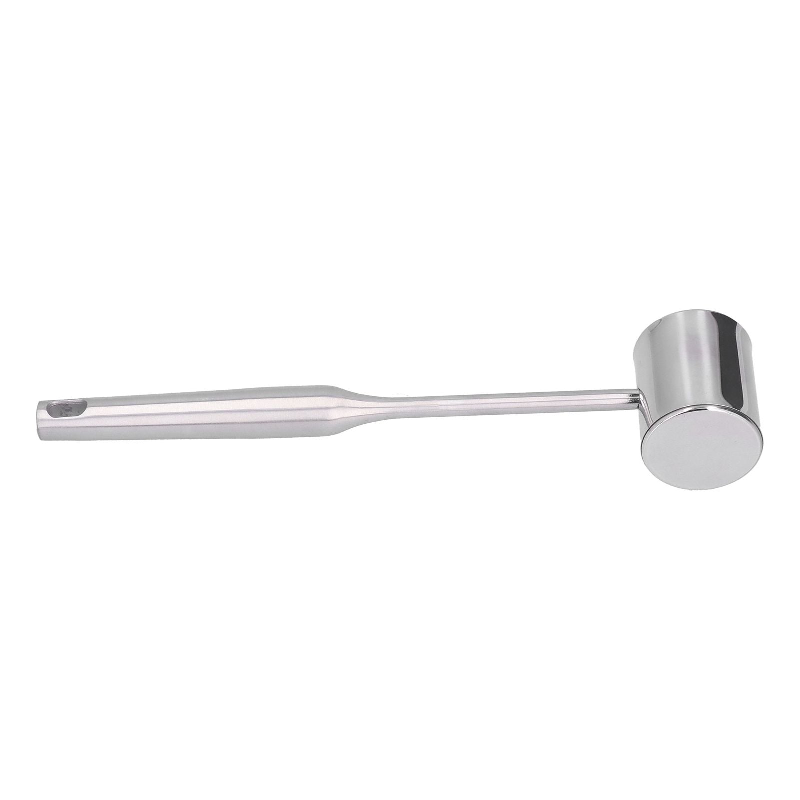 Meat Mallet Tenderizer Stainless Steel Hand Held Manual Anti Rust Steak Meat Pounder for Home Restaurants