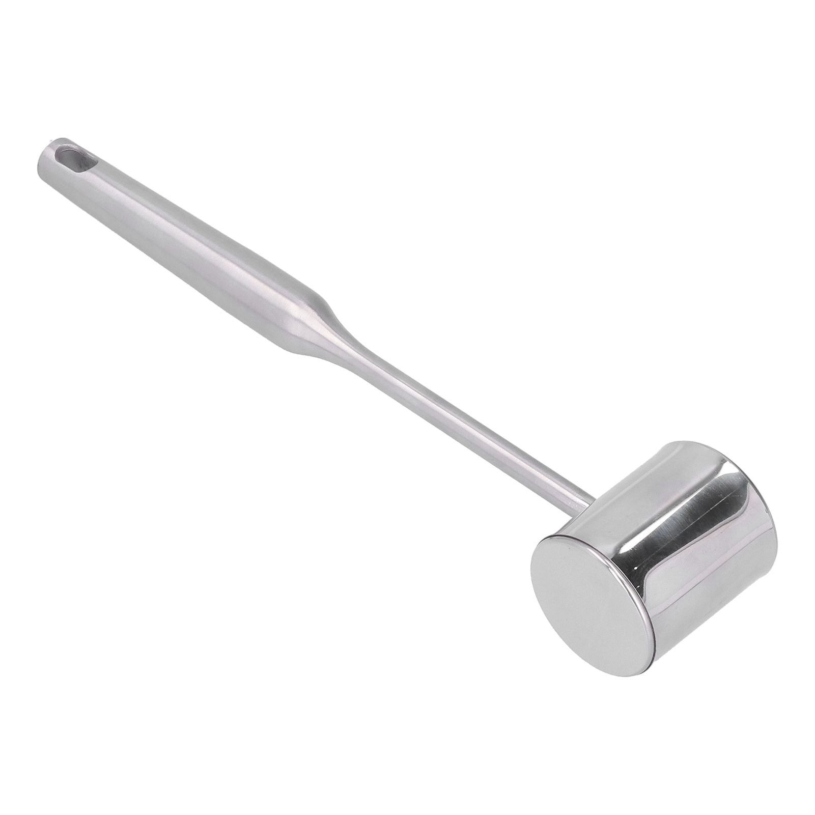Meat Mallet Tenderizer Stainless Steel Hand Held Manual Anti Rust Steak Meat Pounder for Home Restaurants