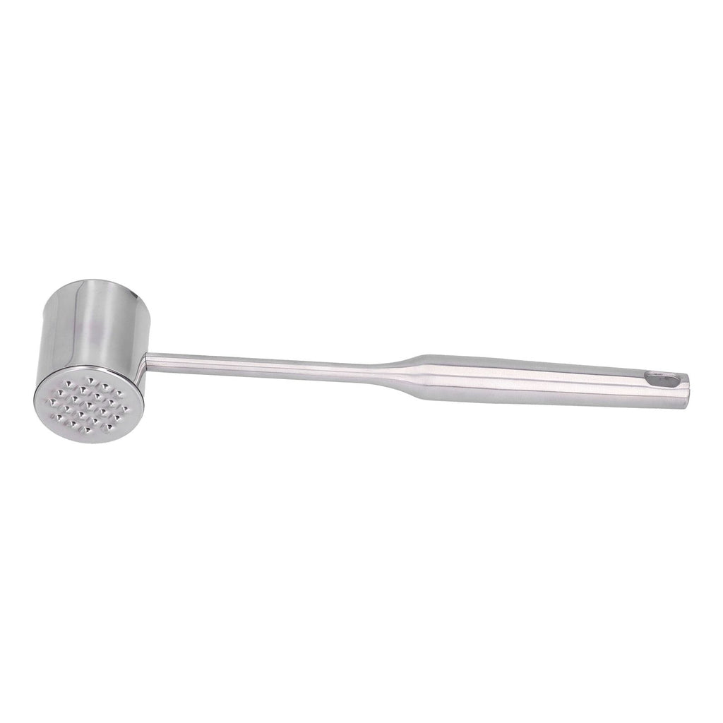 Meat Mallet Tenderizer Stainless Steel Hand Held Manual Anti Rust Steak Meat Pounder for Home Restaurants